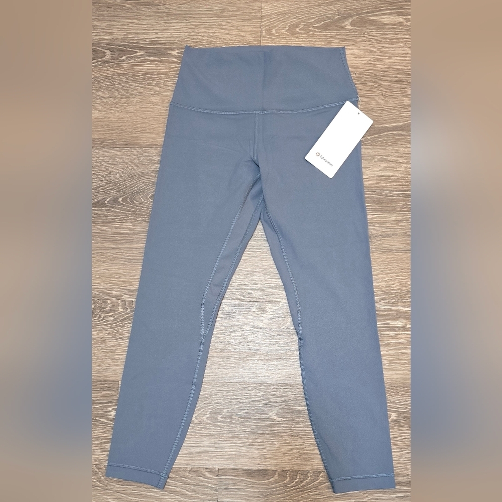 Lululemon Grey Blue High-Waisted Leggings